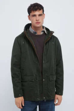 Springfield Parka algodón kaki New