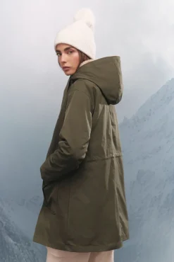 Springfield Parka capucha 2 en 1 repelente al agua kaki Outlet