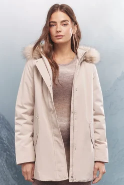 Springfield Parka capucha pelo Sorona Aura estampado Sale