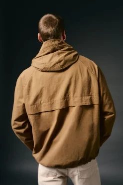 OOTO Parka corta algodón Marr&oacute;n Discount