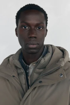 Pedro del Hierro Parka corta capucha Beige Hot