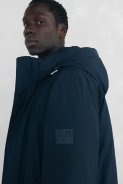 Pedro del Hierro Parka corta capucha Azul