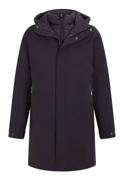 Pedro del Hierro Parka corta capucha Azul