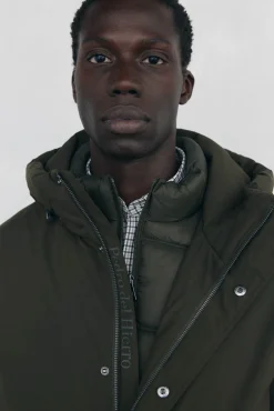 Pedro del Hierro Parka corta capucha Verde Best
