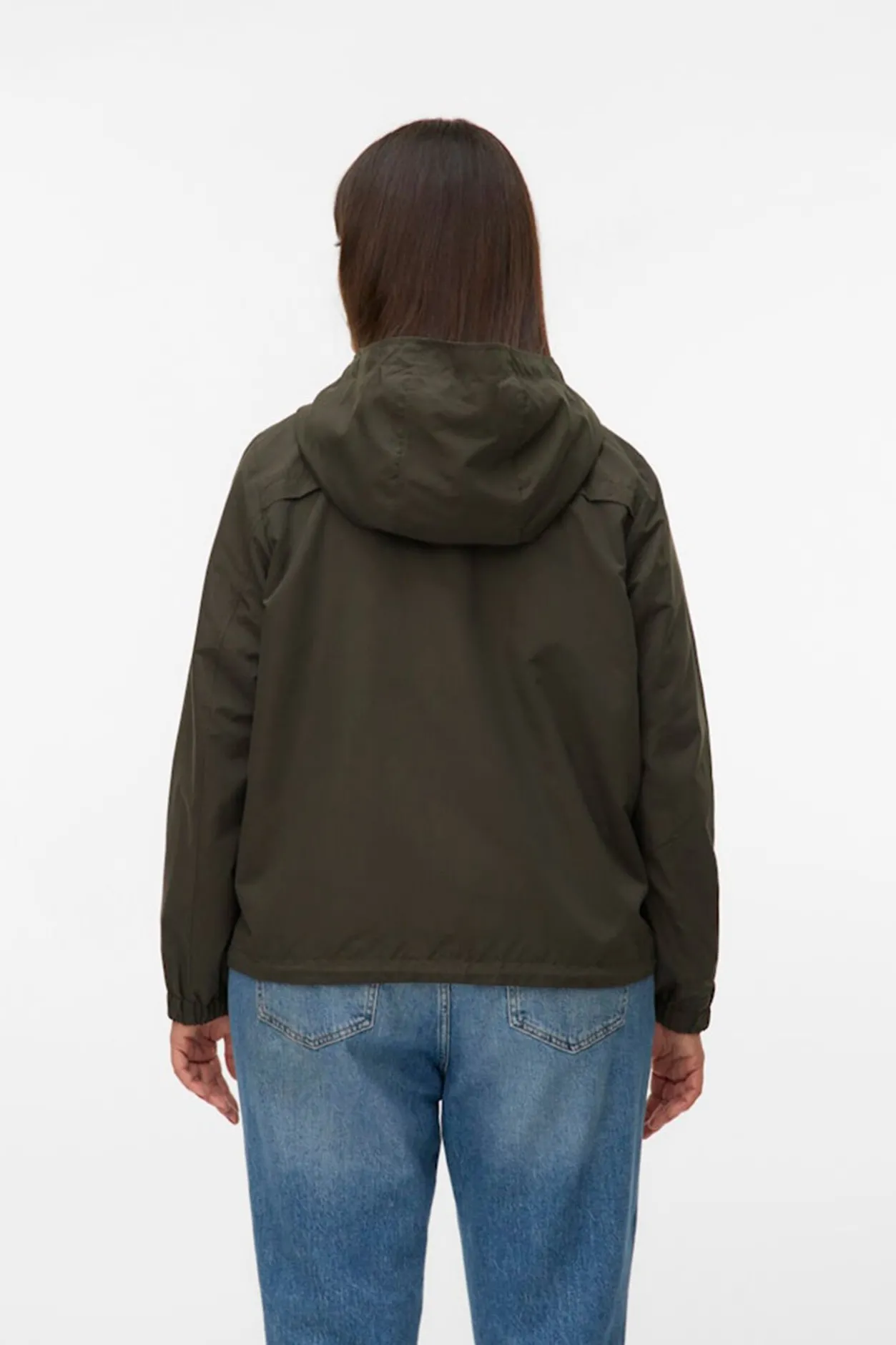 Vero Moda Curve Parka corta con capucha talla grande Verde New