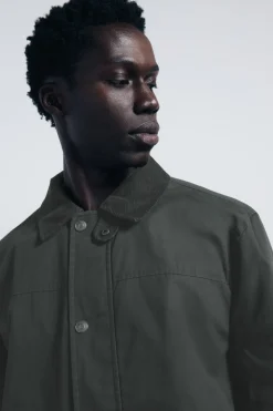 Springfield Parka corta cuello pana kaki Online