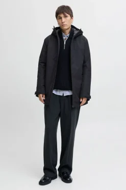 Jack & Jones Parka corto acolchado negro Clearance
