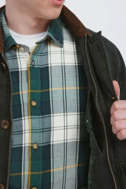 Springfield Parka cuadros cuello pana estampado