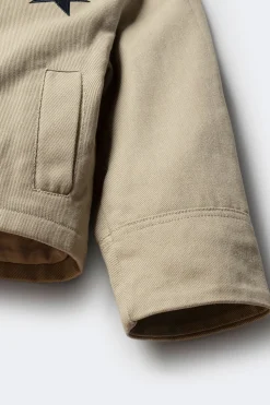 Springfield Kids Parka estrella para niña beige