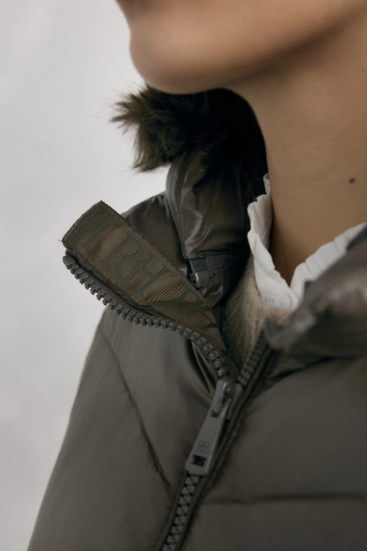 Pedro del Hierro Parka larga capucha Verde Discount