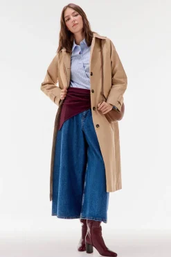 TFP by Tamara Falcó Parka larga capucha Beige Discount