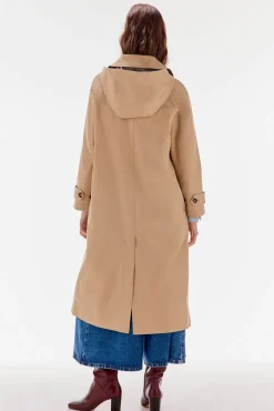 TFP by Tamara Falcó Parka larga capucha Beige Discount