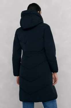 Pedro del Hierro Parka larga capucha Negro Outlet