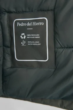 Pedro del Hierro Parka larga capucha con vistas Verde Sale