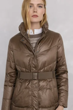 Pedro del Hierro Parka larga cinturón Verde Best