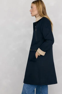 Pedro del Hierro Parka larga encerada Azul Best