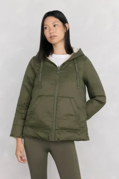 Pedro del Hierro Parka reversible capucha Verde Outlet