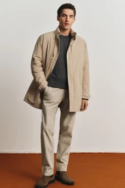 Cortefiel Parka técnica vistas desmontables Beige Outlet