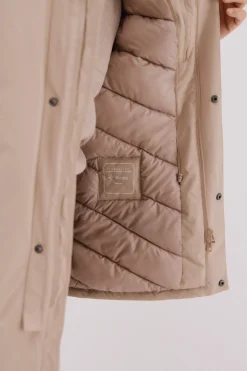 Cortefiel Parka técnica vistas desmontables Beige Outlet