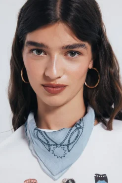 Springfield Pañuelo bandana chica cowboy caballo azul Hot