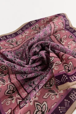 Pedro del Hierro Pañuelo bandana con estampado floral Morado Online