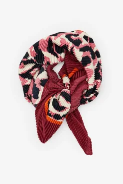 Cortefiel Pañuelo plisado leopardo Multicolor