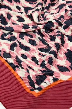 Cortefiel Pañuelo plisado leopardo Multicolor