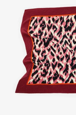 Cortefiel Pañuelo plisado leopardo Multicolor