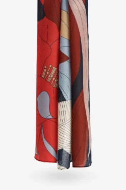 Vilanova Pañuelo Rectangular Floral estampado Clearance