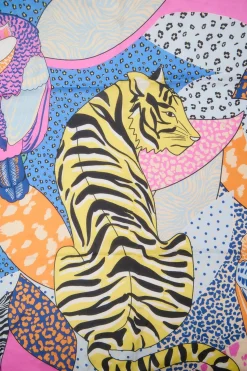 Cortefiel Pañuelo safari Estampado azul Best