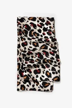 Vilanova Pañuelo Satinado Estampado Animal Beige