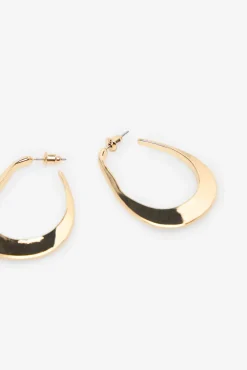 Cortefiel Pendientes de aro deformados Dorado Clearance