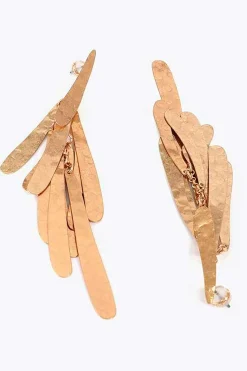 Lola Casademunt Pendientes flecos Dorado Discount