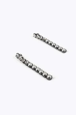 Lola Casademunt Pendientes joya Gris oscuro Outlet