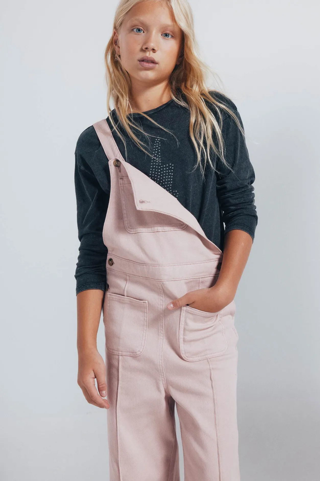 Springfield Kids Peto largo bolsillos niña rosa Best