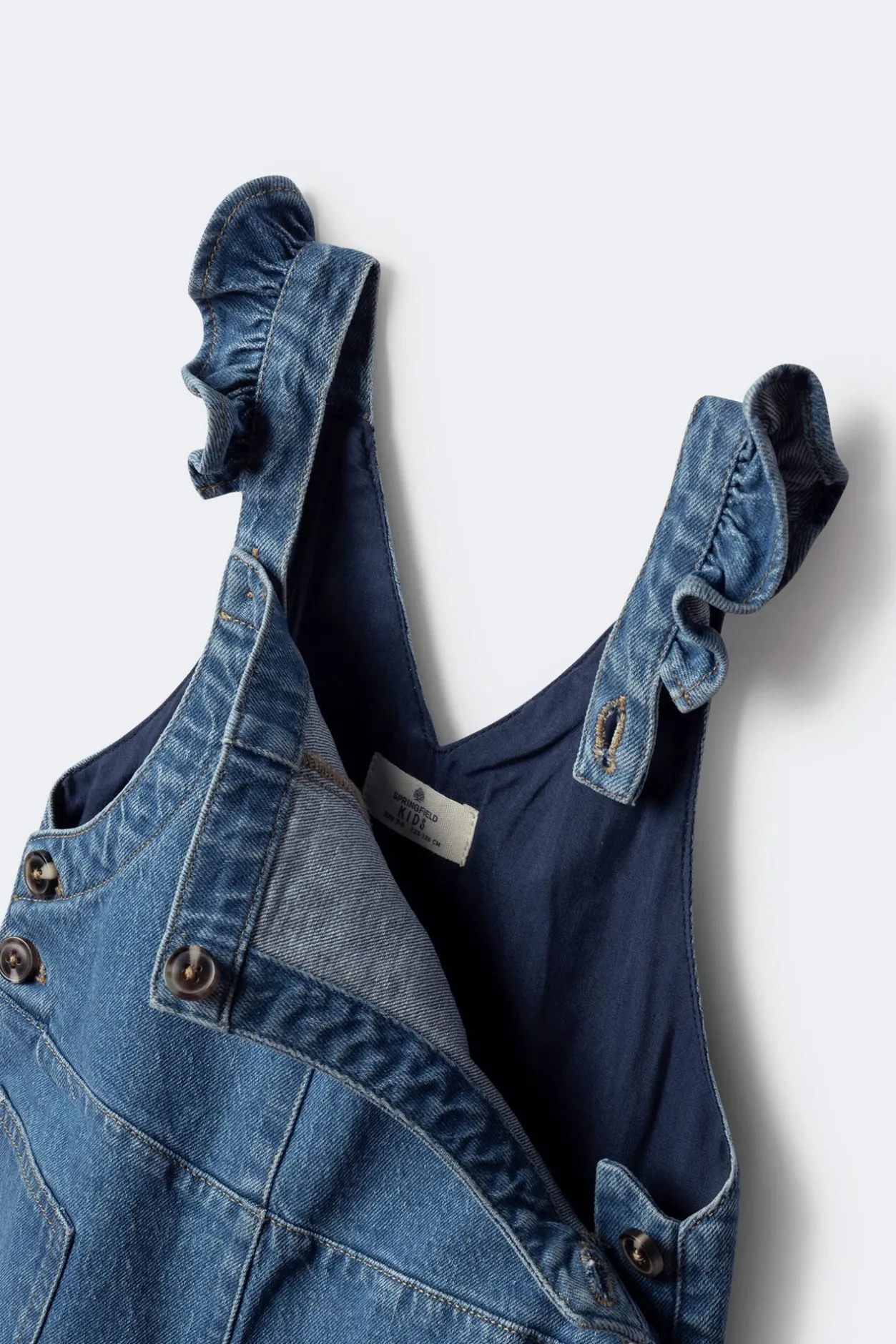 Springfield Kids Peto largo vaquero niña azul New