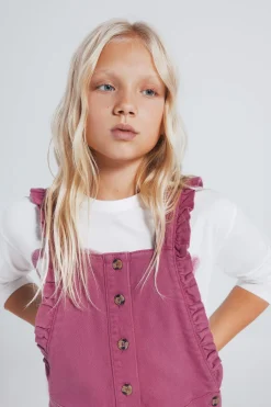 Springfield Kids Peto largo volantes niña rosa Discount
