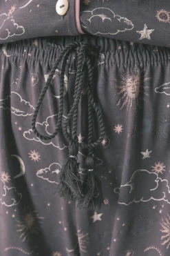 Women'secret Pijama camisero 100% algodón estampado astral gris Best