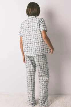 Women'secret Pijama camisero algodón cuadros estampado Outlet