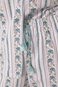 Women'secret Pijama camisero Capri 100% algodón rayas marfil Sale