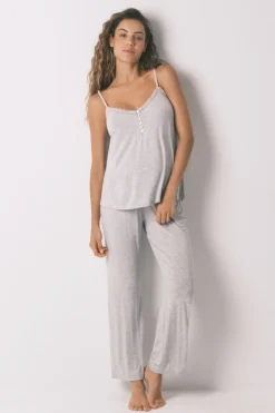 Women'secret Pijama Capri "maternity" soft touch gris Discount