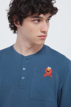 Springfield Pijama largo Barrio Sésamo azul Clearance