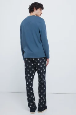 Springfield Pijama largo Barrio Sésamo azul Clearance