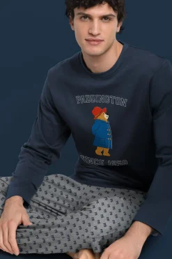Admas Pijama largo estampado Paddington para hombre azul Best