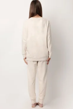 Admas Pijama largo felpa Chip&Dale para mujer beige Online