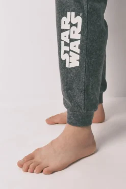 Women'secret Pijama largo hombre polar Star Wars gris