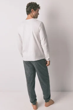 Women'secret Pijama largo hombre polar Star Wars gris