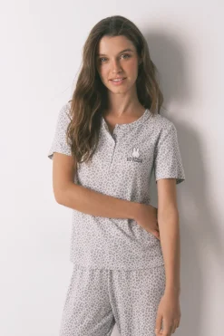 Women'secret Pijama largo manga corta animal Miffy estampado Clearance