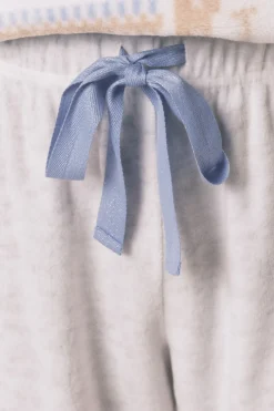 Women'secret Pijama largo polar SmileyWorld® marfil