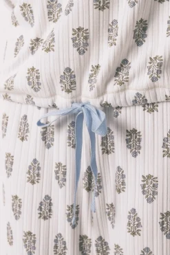 Women'secret Pijama largo super soft flores blanco Discount